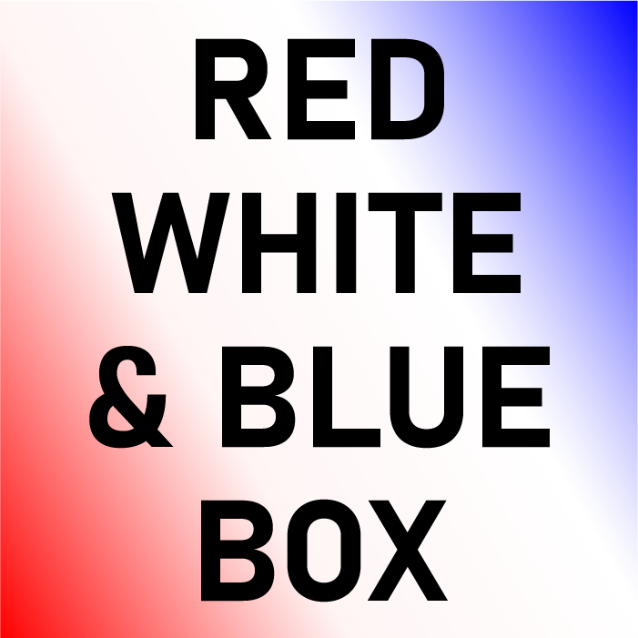 SMALL Red White & Blue Box